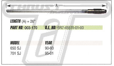 Sj drive shaft 1991-2007 aftermarket