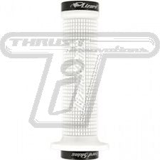 Lizard Skins Peaty Lock on Grips ODI White w/Black clamps