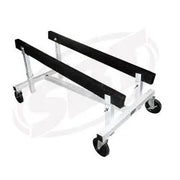 Shop cart adjustable white