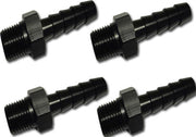 1 Thrust innovations 1/4 Black Anodized Straight Hose Barb
